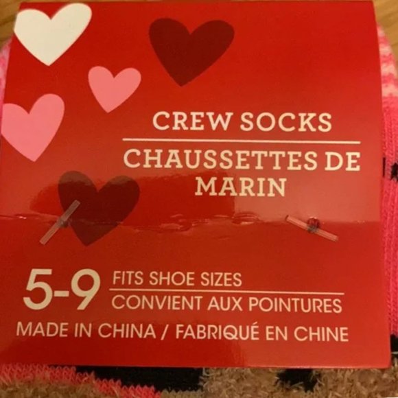 *3/$15* Valentine Kitty Cat Heart Socks - Picture 5 of 5